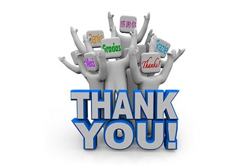 Thank You! Gracias, Merci 